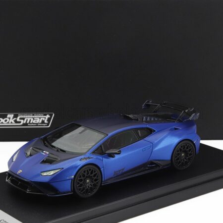 LOOKSMART 1/43 LAMBORGHINI | HURACAN STO LP640-2 2021 | BLU AEGEUS - MATT BLUE