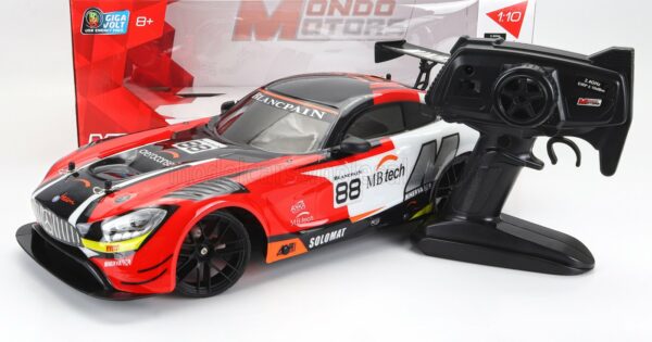 MONDOMOTORS 1/10 MERCEDES BENZ | GT3 AMG N 88 RACING 2022 | RED BLACK SILVER