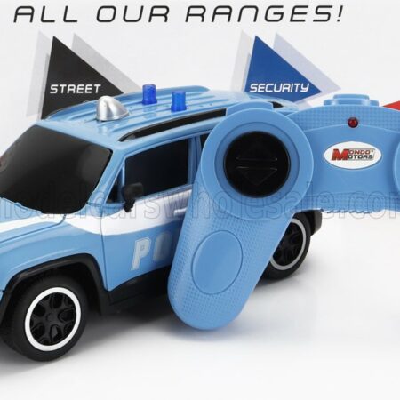 MONDOMOTORS 1/24 JEEP | RENEGADE POLICE 2017 | LIGHT BLUE WHITE