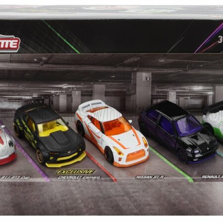 MAJORETTE 1/64 PORSCHE | SET 5X 911 992 GT3 CUP - CHEVROLET CAMARO - NISSAN GT-R - RENAULT CLIO 16V - BUGATTI CHIRON PUR SPORT | VARIOUS