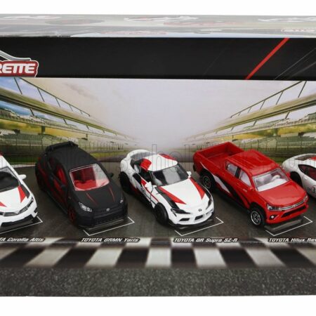 MAJORETTE 1/64 TOYOTA | SET TOYOTA RACING 5X COROLLA ALTIS - YARIS GRMN - SUPRA GR SZ-R - HILUX REVO - 2000 GT | VARIOUS