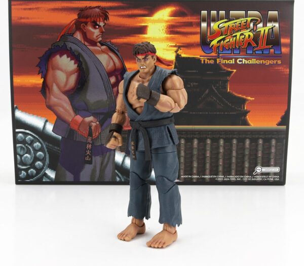 JADA 1/10 FIGURES | EVIL RYU - ULTRA STREET FIGHTER II - THE FINAL CHALLENGERS - CM. 15.5 - ACTION FIGURE | GREEN PINK