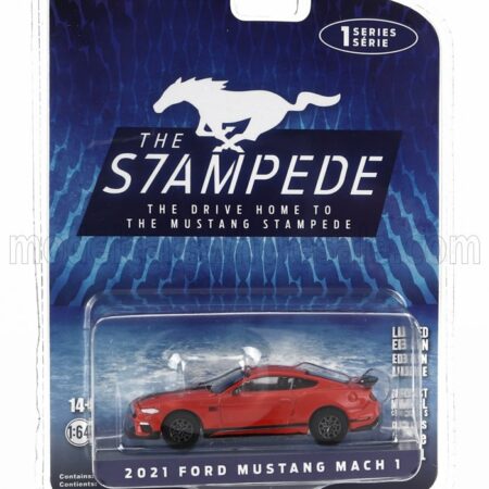 GREENLIGHT 1/64 FORD USA | MUSTANG MACH-1 COUPE 2021 | RED BLACK