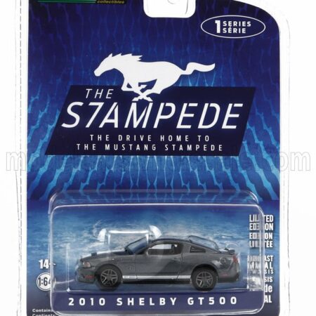 GREENLIGHT 1/64 FORD USA | MUSTANG SHELBY GT500 COUPE 2010 | GREY