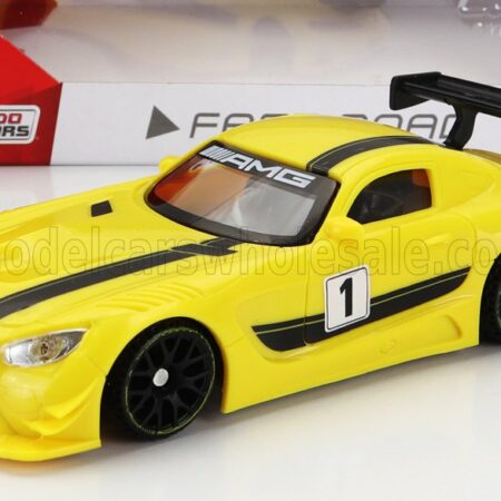 MONDOMOTORS 1/43 MERCEDES BENZ | AMG GT3 N 1 RACING 2015 | MATT GREY YELLOW