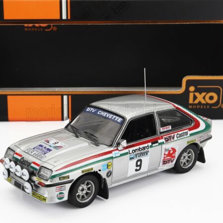 IXO-MODELS 1/43 VAUXHALL | CHEVETTE HSR (night version) N 9 RALLY RAC LOMBARD 1980 PENTTI AIRIKKALA - RISTO VIRTANEN | SILVER