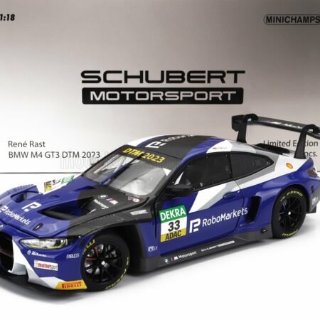 MINICHAMPS 1/18 BMW | 4-SERIES M4 GT3 TEAM SCHUBERT MOTORSPORT N 33 SEASON DTM 2023 RENE RAST | BLUE BLACK