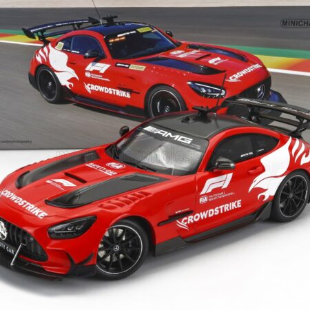 MINICHAMPS 1/18 MERCEDES BENZ | GT-R AMG V8 F1 SAFETY CAR CROWDSTRIKE SEASON 2022 BERND MAYLANDER | RED