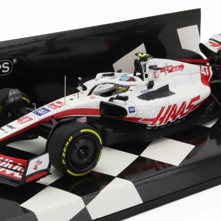 MINICHAMPS 1/43 HAAS | F1  VF-22 FERRARI TEAM HAAS N 47 CANADA GP 2022 MICK SCHUMACHER | WHITE BLACK RED