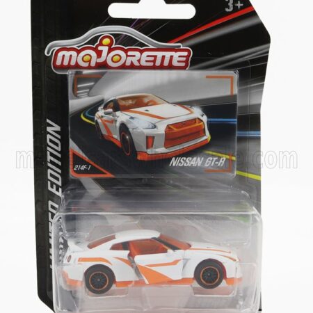 MAJORETTE 1/64 NISSAN | SKYLINE GT-R (R35) COUPE 2009 | WHITE ORANGE