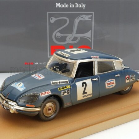 RIO-MODELS 1/43 CITROEN | DS21 N 2 4th RALLY MAROCCO DIRTY VERSION 1971 BOB NEIRET - JACQUES TERRAMORSI | BLUE