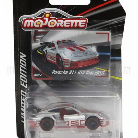 MAJORETTE 1/64 PORSCHE | 911 992 GT3 CUP COUPE 2022 | SILVER RED