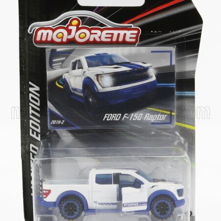 MAJORETTE 1/64 FORD USA | F-150 PICK-UP RAPTOR 2017 | WHITE BLUE