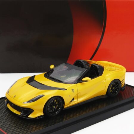 BBR-MODELS 1/43 FERRARI | 812 COMPETIZIONE A SPIDER 2022 - BLACK WHEELS | GIALLO TRISTRATO - YELLOW MET