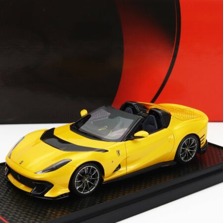 BBR-MODELS 1/43 FERRARI | 812 COMPETIZIONE A SPIDER 2022 - SILVER WHEELS | GIALLO TRISTRATO - YELLOW MET