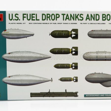 MINIART 1/48 ACCESSORIES | MILITARY U.S. FUEL DROP TANKS AND BOMB | /