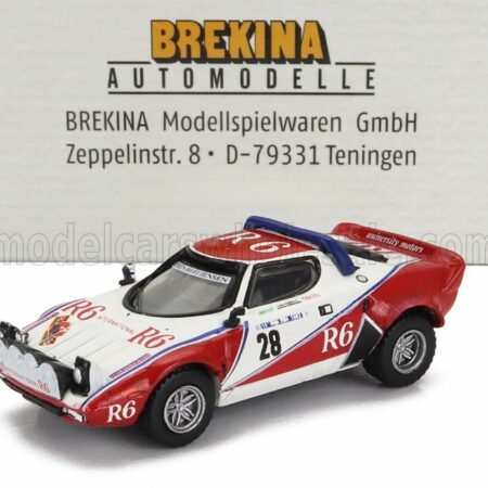 BREKINA PLAST 1/87 LANCIA | STRATOS HF (night version) N 28 RALLY ISOLA D'ELBA 1982 ISABELLA BIGNARDI - LUISA ZUMELLI | RED WHITE