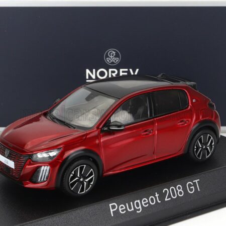 NOREV 1/43 PEUGEOT | 208 GT 2024 | ELIXIR RED