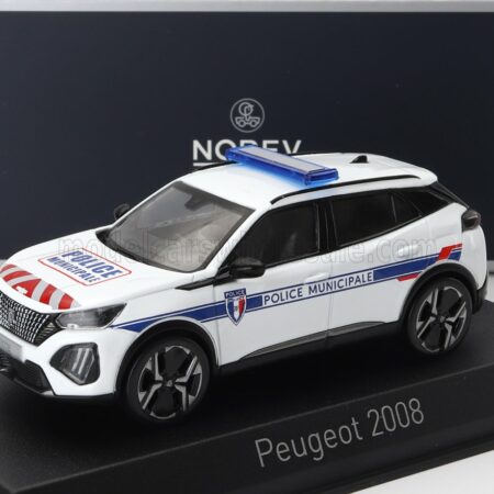 NOREV 1/43 PEUGEOT | 2008 POLICE MUNICIPALE 2024 | WHITE