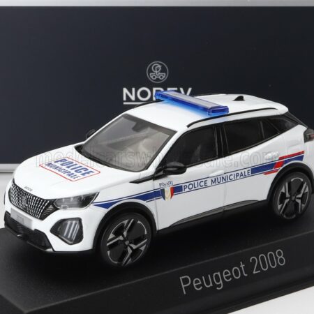 NOREV 1/43 PEUGEOT | 2008 POLICE MUNICIPALE 2024 | WHITE