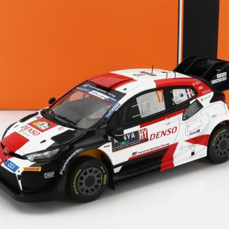 IXO-MODELS 1/18 TOYOTA | YARIS GR HYBRID RALLY1 TEAM TOYOTA GAZOO RACING WRT N 17 WINNER RALLY SAFARI 2023 SEBASTIAN OGIER - VINCENT LANDAIS | WHITE RED BLACK