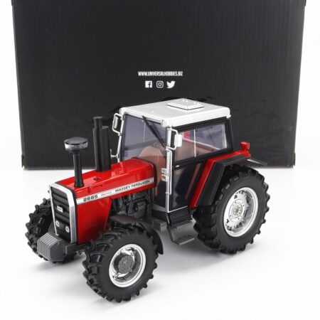 UNIVERSAL HOBBIES 1/32 MASSEY FERGUSON | MF2685 TRACTOR 1986 | RED SILVER