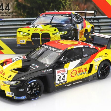 MINICHAMPS 1/18 BMW | 4-SERIES M4 GT3 TEAM BMW JUNIOR N 44 WINNER NLS 3 NURBURGRING ADAC RUNDSTRECKEN TROPHY 2023 DAN HARPER - MAX HESSE - NEIL VERHAGEN | YELLOW RED BLACK