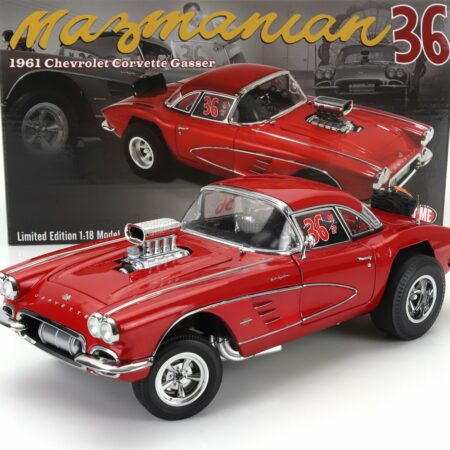 ACME-MODELS 1/18 CHEVROLET | CORVETTE GASSER N 36 RACING 1961 | RED