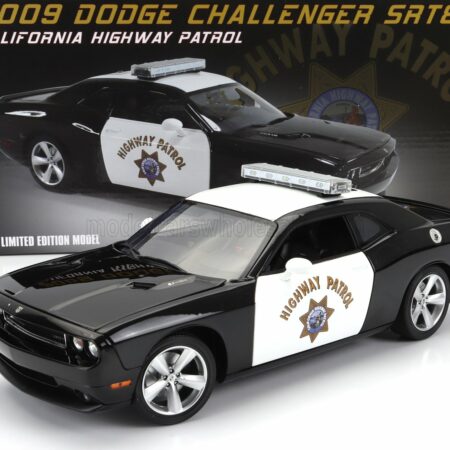 ACME-MODELS 1/18 DODGE | CHALLENGER SRT8 COUPE POLICE HIGHWAY PATROL 2009 | BLACK WHITE