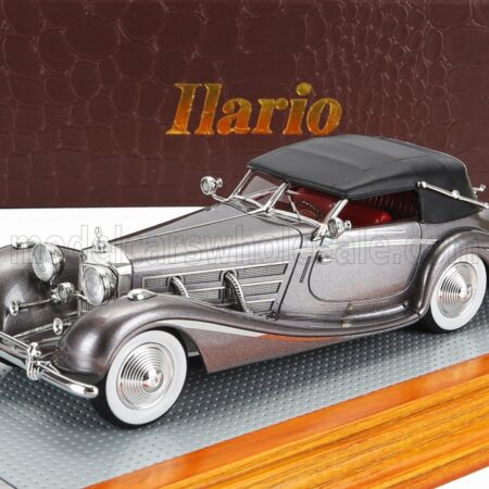 ILARIO-MODEL 1/43 MERCEDES BENZ | 540K sn130947 SPEZIAL ROADSTER ERDMANN & ROSSI CABRIOLET CLOSED 1936 | GREY MET BLACK