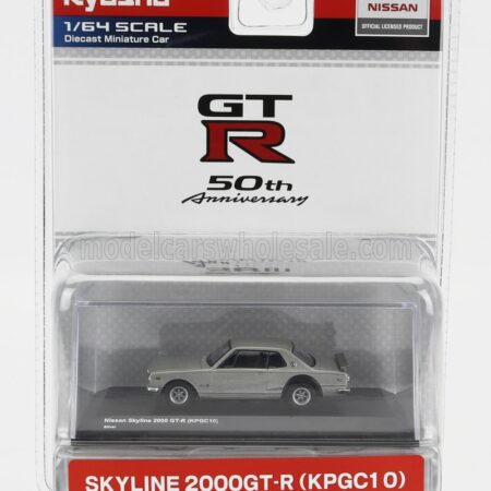 KYOSHO 1/64 NISSAN | SKYLINE 2000 GT-R (KPGC10) 1969 | SILVER