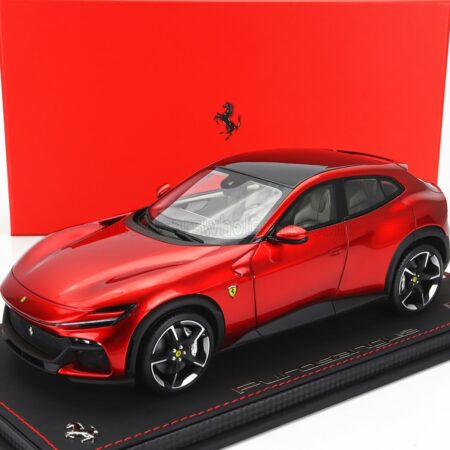 BBR-MODELS 1/18 FERRARI | PUROSANGUE SUV 2022 - CON VETRINA - WITH SHOWCASE | ROSSO MAGMA - RED MET