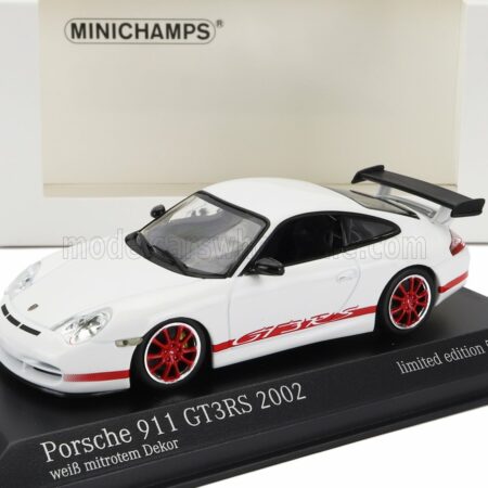 MINICHAMPS 1/43 PORSCHE | 911 996 GT3 RS COUPE 2003 | WHITE RED