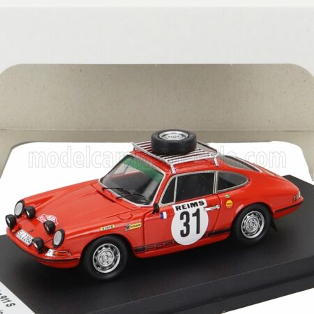 TROFEU 1/43 PORSCHE | 911S COUPE (night version) N 31 2nd RALLY MONTECARLO 1969 GERARD LARROUSSE - MAURICE GELIN | ORANGE