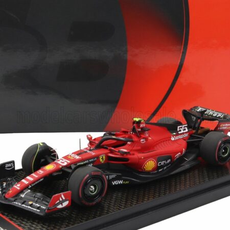 BBR-MODELS 1/43 FERRARI | F1  SF-23 TEAM SCUDERIA FERRARI N 55 4th BAHRAIN GP 2023 CARLOS SAINZ | RED BLACK