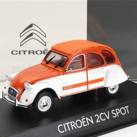 NOREV 1/43 CITROEN | 2CV SPOT 1976 | WHITE ORANGE