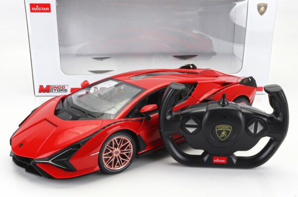 MONDOMOTORS 1/14 LAMBORGHINI | SIAN FKP 37 HYBRID 2020 | RED BLACK