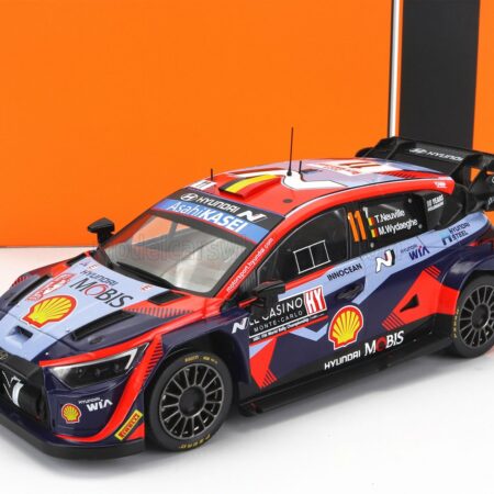 IXO-MODELS 1/18 HYUNDAI | i20 N RALLY1 TEAM SHELL MOBIS WRT N 11 3rd RALLY MONTECARLO 2023 THIERRY NEUVILLE - MARTIJN WYDAEGHE | 2 TONE BLUE RED