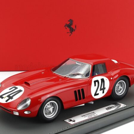 BBR-MODELS 1/18 FERRARI | 250 GTO/64 COUPE TEAM ECURIE NATIONALE BELGE N 24 5th 24h LE MANS 1964 LUCIEN BIANCHI - JEAN (BEURLYS) BLATON - CON VETRINA - WITH SHOWCASE | RED