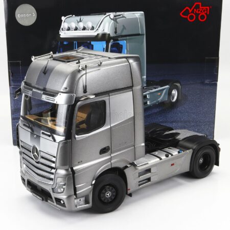 NZG 1/18 MERCEDES BENZ | ACTROS 2 1863 GIGASPACE 4x2 MIRRORCAM TRACTOR TRUCK 2-ASSI EDITION 3 2020 | GREY