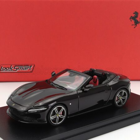 LOOKSMART 1/43 FERRARI | ROMA SPIDER OPEN 2020 | NERO PUROSANGUE - BLACK MET