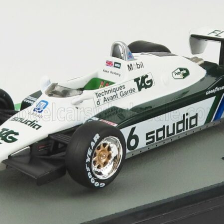 EDICOLA 1/43 WILLIAMS | F1  FW08 TEAM FORD N 6 WORLD CHAMPION SEASON 1982 KEKE ROSBERG | GREEN WHITE