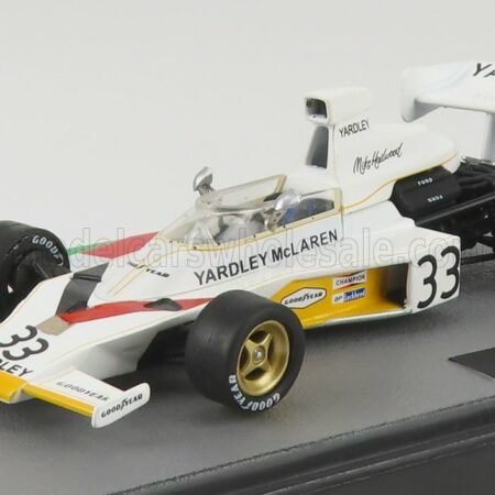 EDICOLA 1/43 McLAREN | F1  M23 FORD N 33 SEASON 1974 MIKE HAILWOOD | WHITE YELLOW