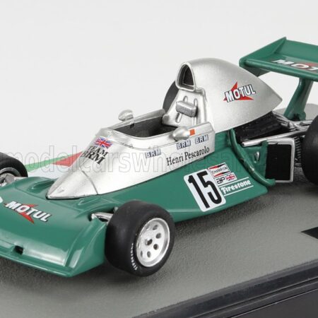 EDICOLA 1/43 BRM | F1  P201 N 15 SEASON 1974 HENRI PESCAROLO | GREEN SILVER