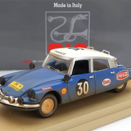 RIO-MODELS 1/43 CITROEN | DS19 (dirty and night version) N 30 RALLY EAST AFRICAN SAFARI 1965 BOB NEYRET - JACQUES TERRAMORSI | BLUE WHITE