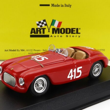 ART-MODEL 1/43 FERRARI | 166MM SPIDER BARCHETTA N 415 GIRO DI SICILIA 1951 PAOLO MARZOTTO - MARINO MARINI | RED