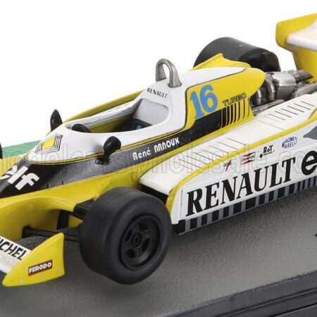 EDICOLA 1/43 RENAULT | F1 RS10 TEAM RENAULT ELF N 16 SEASON 1979 RENE ARNOUX | YELLOW WHITE