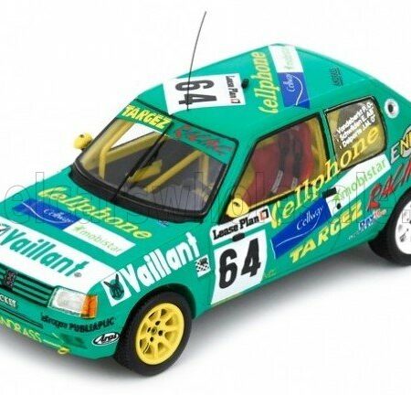 SPARK-MODEL 1/43 PEUGEOT | 205 GTi TEAM ECURIE BRUXELLOISE N 64 24h SPA 1997 ERIC SCHWILDEN - JEAN MICHEL DELPORTE - PIETER VAN DE BERKT | GREEN