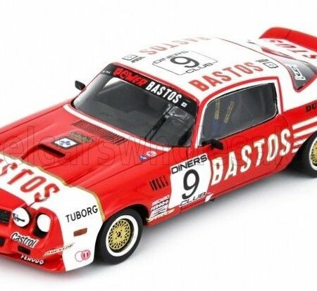 SPARK-MODEL 1/43 CHEVROLET | CAMARO Z/28 TEAM BASTOS POWER RACING N 9 24h SPA 1981 CLAUDE BOURGOIGNIE - REINE WISSEL - JOHN COOPER | RED WHITE