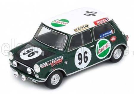 SPARK-MODEL 1/43 MINI | COOPER S BMC TEAM JULIEN VERNAEVE N 96 24h SPA 1969 JULIEN VERNAEVE - CLIVE BAKER | BLUE WHITE